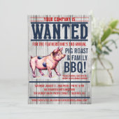 Uitnodigingen van de  Pig Roast Family BBQ (Staand voorkant)