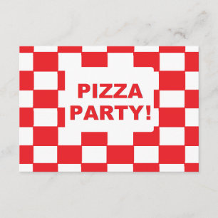 Uitnodigingen van de "Pizza Party"