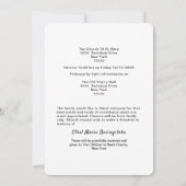 Uitnodigingen van de Poppy Meadow Death Memorial S (Achterkant)