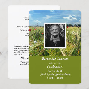 Uitnodigingen van de Poppy Meadow Death Memorial S