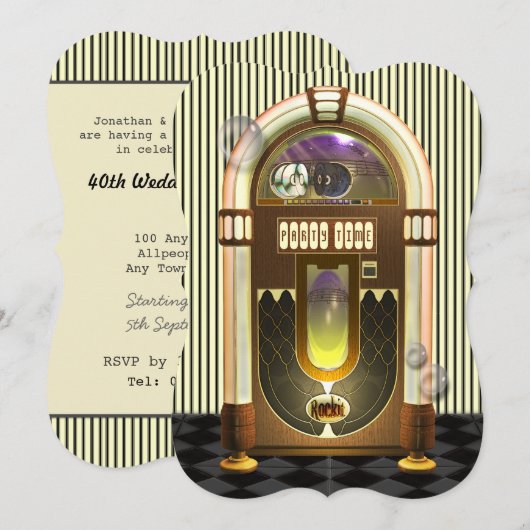 Uitnodigingen van de Repochtheekpartij (Voorkant / Achterkant)