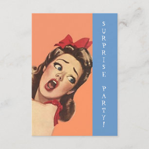 Uitnodigingen van de Retro Surprise-partij