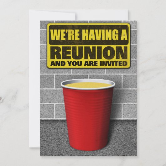 Uitnodigingen van de reünie (Voorkant)