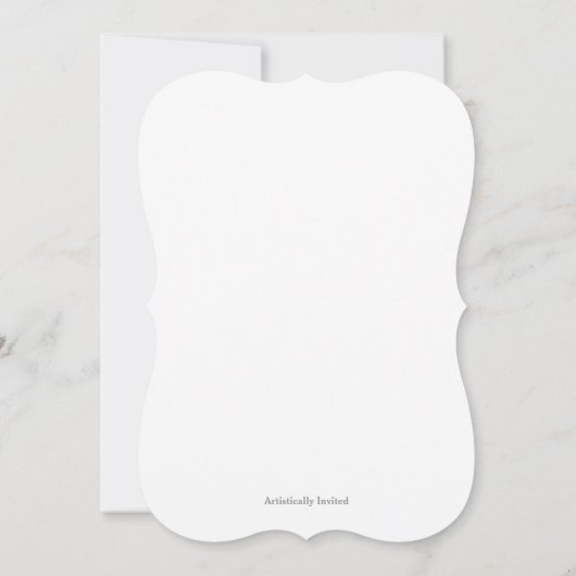 Uitnodigingen van de Reunion Reunion van de Rustic (Achterkant)