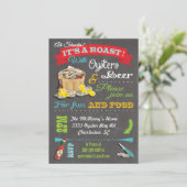 Uitnodigingen van de Roast Party van Chalkboard Oy (Staand voorkant)