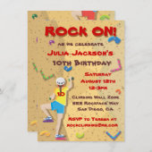 Uitnodigingen van de Rock Climate Party (Voorkant / Achterkant)