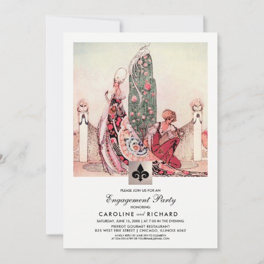 Uitnodigingen van de Romantische  Kunstpartij (Voorkant)