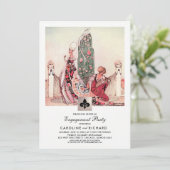 Uitnodigingen van de Romantische  Kunstpartij (Staand voorkant)