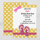 Uitnodigingen van de Roze Partij (Voorkant / Achterkant)