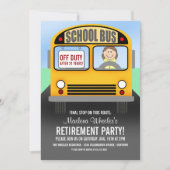 Uitnodigingen van de schoolbusbestuurderspartij (Voorkant)