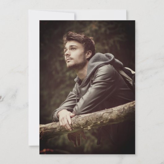 Uitnodigingen van de Scrollwork Graduation Party (Achterkant)