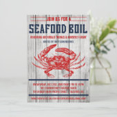 Uitnodigingen van de  Seafood Boil Party (Staand voorkant)