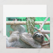 Uitnodigingen van de Sloth Party (Voorkant / Achterkant)