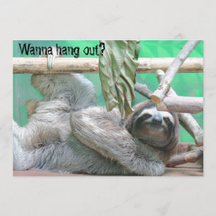 Uitnodigingen van de Sloth Party