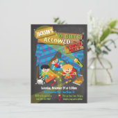 Uitnodigingen van de Slummer-partij van Boys (Staand voorkant)