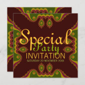 Uitnodigingen van de speciale partij Desert Goddes (Voorkant / Achterkant)