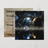 Uitnodigingen van de Steampunk Partij Gepersonalis (Voorkant / Achterkant)