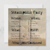 Uitnodigingen van de Steampunk Partij Gepersonalis (Achterkant)