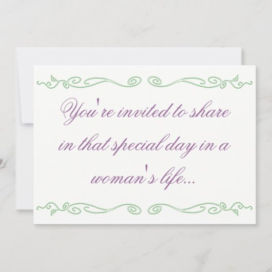 Uitnodigingen van de sterilisatiepartij (Voorkant)