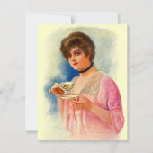 Uitnodigingen van de  Stylish Lady Tea Party (Voorkant)