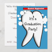Uitnodigingen van de tandheelkundige Hygienist Gra (Voorkant / Achterkant)
