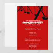 Uitnodigingen van de Tasteful Swingers Party (Voorkant / Achterkant)