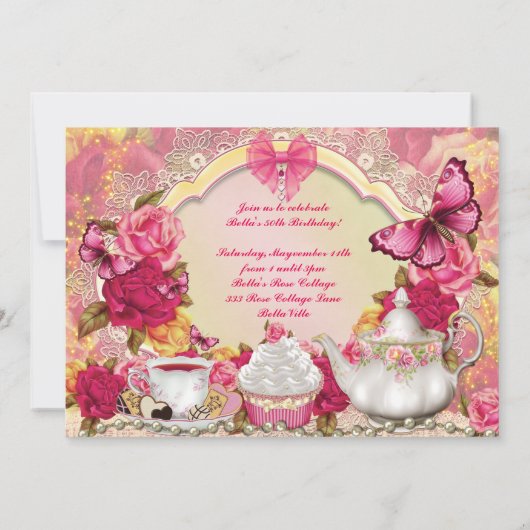 Uitnodigingen van de Tea Party (Achterkant)