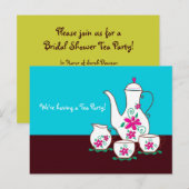 Uitnodigingen van de Tea Party (Voorkant / Achterkant)