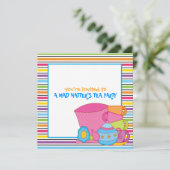 Uitnodigingen van de Tea Party van Mad Hatter (Staand voorkant)
