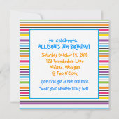 Uitnodigingen van de Tea Party van Mad Hatter (Achterkant)