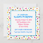 Uitnodigingen van de Tea Party van Mad Hatter (Achterkant)