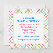 Uitnodigingen van de Tea Party van Mad Hatter (Achterkant)