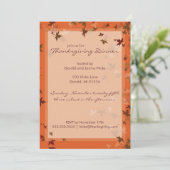 Uitnodigingen van de Thanksgiving van de Falling (Staand voorkant)