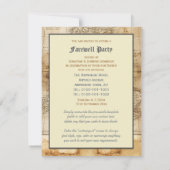 Uitnodigingen van de Traveler Farewell-partij (Achterkant)