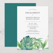 Uitnodigingen van de Tropical Destination Engageme (Voorkant / Achterkant)