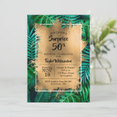 Uitnodigingen van de Tropische 50e verjaardag van  (Staand voorkant)