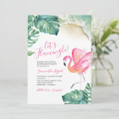 Uitnodigingen van de Tropische Bachelorette Party (Staand voorkant)