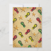 Uitnodigingen van de Tropische Beach Luau Party (Achterkant)