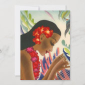 Uitnodigingen van de Tropische eilanden Lei Luau P (Voorkant)