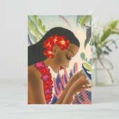 Uitnodigingen van de Tropische eilanden Lei Luau P (Staand voorkant)