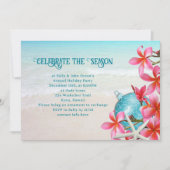 Uitnodigingen van de Tropische Plumeria Beach Holi (Voorkant)