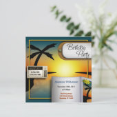 Uitnodigingen van de Tropische Reisreis Zondag (Staand voorkant)