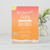 Uitnodigingen van de Tropische zomervakantiebeach (Staand voorkant)