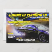 Uitnodigingen van de Turbocharge Street Racing Par (Voorkant)