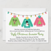 Uitnodigingen van de Ugly KerstSweater Party (Voorkant)