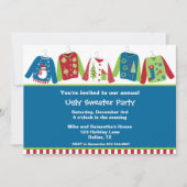 Uitnodigingen van de Ugly KerstSweater Party (Voorkant)