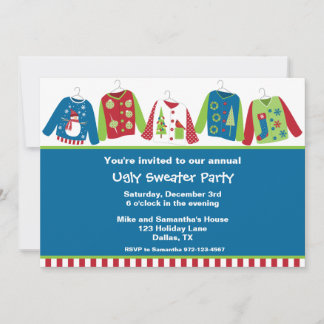 Uitnodigingen van de Ugly KerstSweater Party