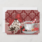 Uitnodigingen van de valentijn Tea Party (Achterkant)