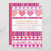 Uitnodigingen van de Valentijn van het hart en de  (Voorkant / Achterkant)