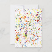 Uitnodigingen van de "Verf/Kunstpartij" (Achterkant)